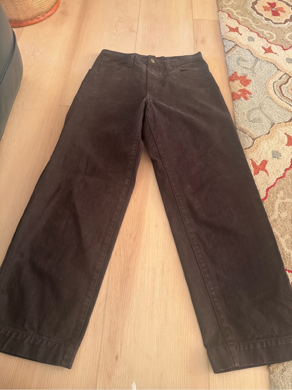 Like New John Galt / Brandy Melville Black Wide Leg Denim Jeans - Size Medium